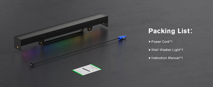 Yiflamefly 1/2/4Pcs 120W RGB 666LED Splicable Wall Washer Light 254Dynamic Show Strobe Stage Light Bar For Wedding Party KTV Bar