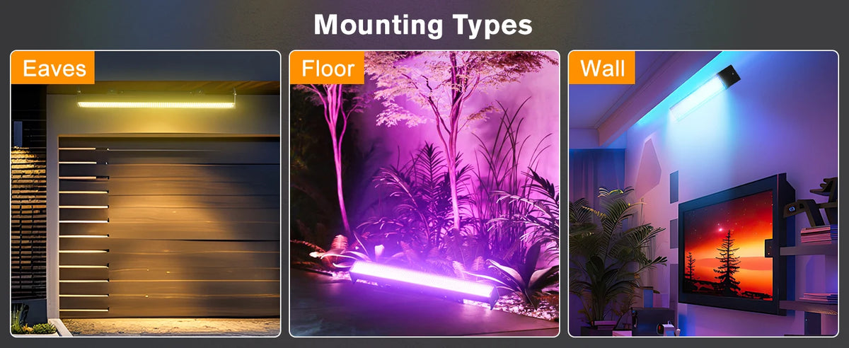 Yiflamefly 1/2/4Pcs 120W RGB 666LED Splicable Wall Washer Light 254Dynamic Show Strobe Stage Light Bar For Wedding Party KTV Bar