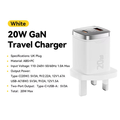 Essager 33 W Gan USB Typ C Ladegerät Digitalanzeige PD Schnellladung Für Iphone 16 15 14 Pro Max Ipad Mini 6 Xiaomi Samsung S22